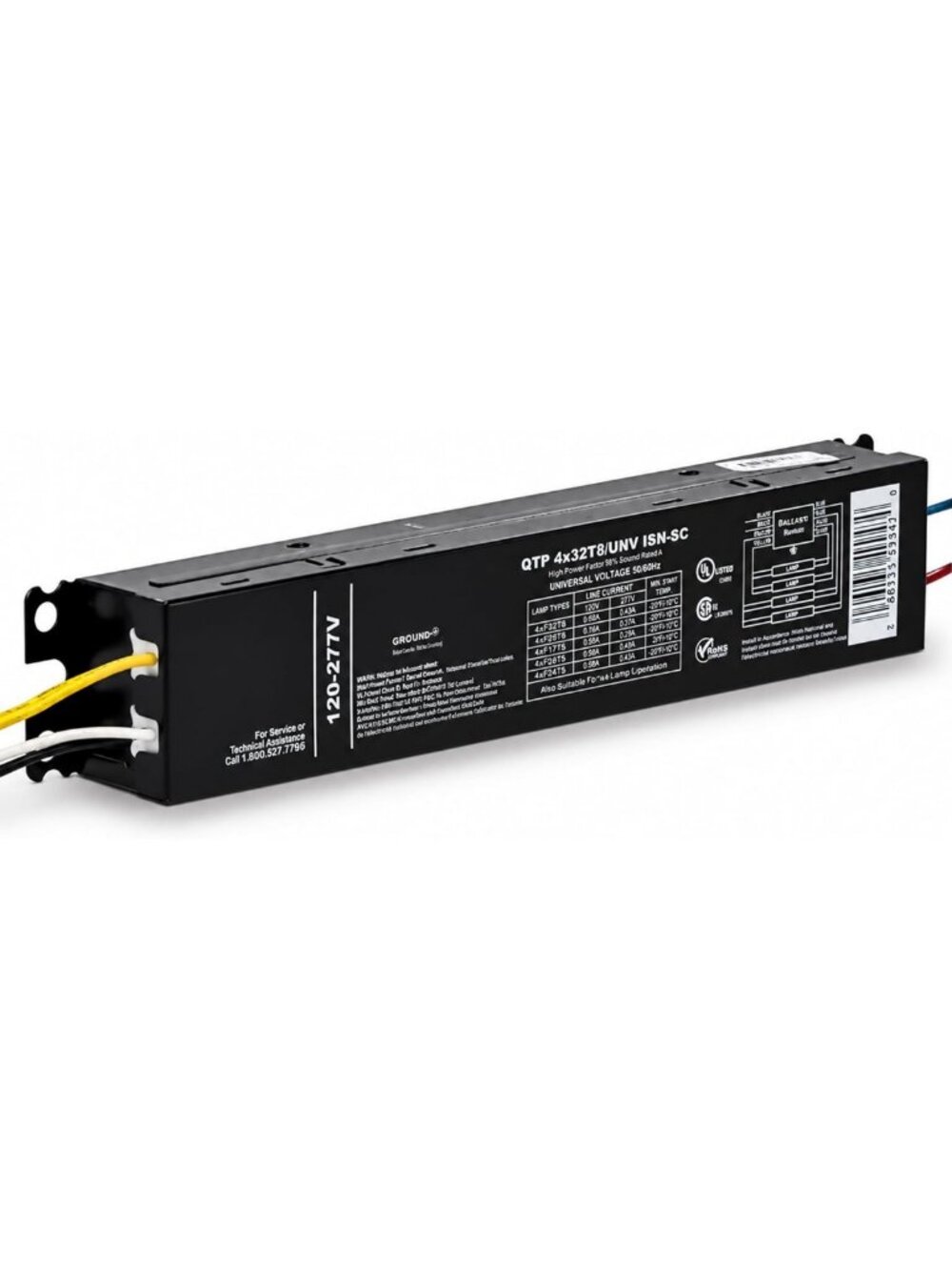 Replacement for ICN-4P32-N 4 Lamp T8 Ballast 32W